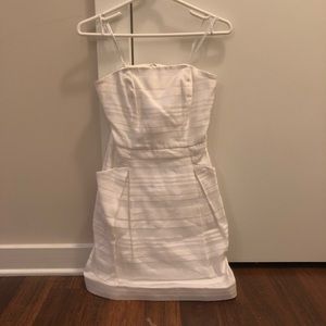 Lily Pulitzer White Strapless Dress